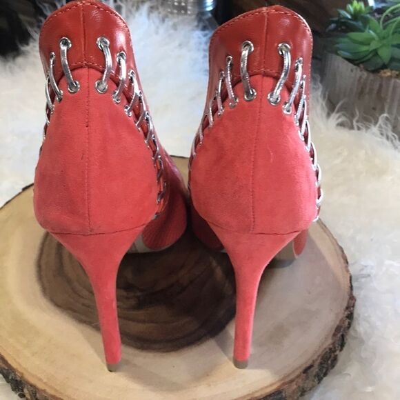 Leather and Suede High Heel Shoes‎ - Picture 7 of 7